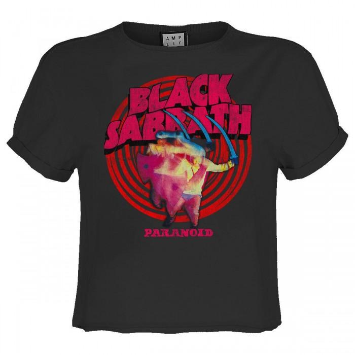Amplified Damski/Damski T-shirt Crop Paranoid Black Sabbath