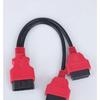 OBD2 1/2 Adapter Cable Extension Cable OBD Extension Cable 12V Automotive Universal 16-pin Core Splitter