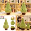 Adorabile Albero di Natale Peluche Morbido Cuscino Bambola Dormiente Ripiena Decorazione