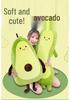 Avocado Plush Hugging Pillow - Green Fruit Doll Sleep Cushion
