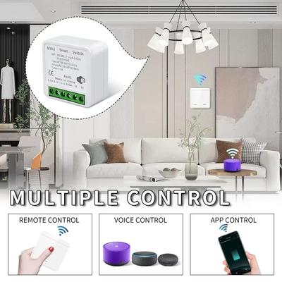 Tuya Smart WiFi Spínač DIY Modul Bezdrôtový RF433MHz 1/2/3-kanálový Nástenný Panelový Spínač Ovládanie cez Aplikáciu Hlasové Ovládanie s Alexa Google Assistant