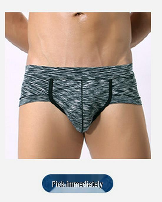 Men's European & American Pure Cotton Long Boxer Briefs - Plus Size Fitness Trunks