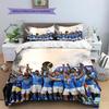 Napoli Football Team Pattern Bedding Home Decoration Birthday Gift (1 * Duvet Cover + 2 * Pillowcase, Without Core)