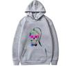 Born This Way Neon Paint Skull Sticker Hoodie Men Women Vintage Long Sleeve Streetwear Print Graphics Oversiz Hoodie Unisex