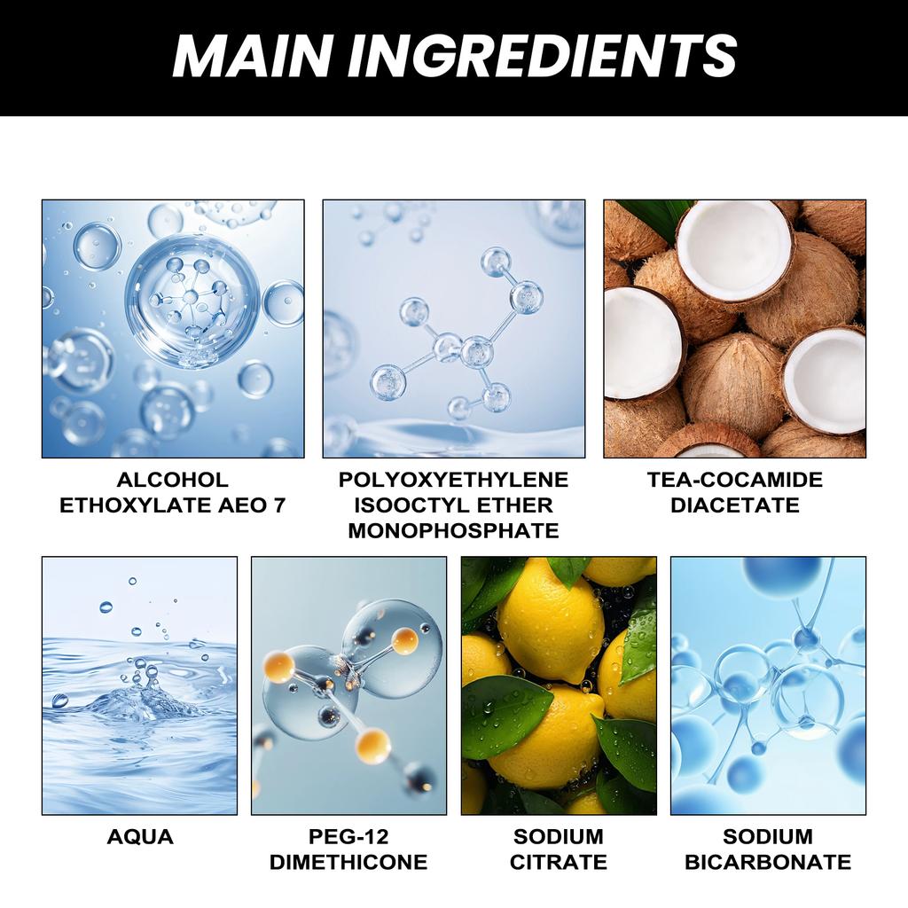Hochleistungs-Fett- und Schmutzreiniger-Spray für Topf Pfanne Schwarzer Belag Backofen Ölfleck Küchengeschirr Dekontamination Kochfeldreiniger