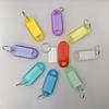 Crystal Plastic Luggage & Hotel Key Tag Keychain