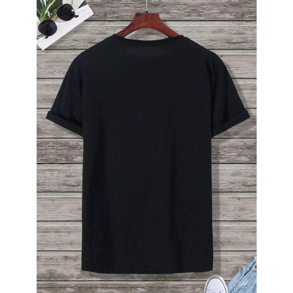 Men's "dreamer" Print Short Sleeve T-shirts, Comfy Tees For Summer