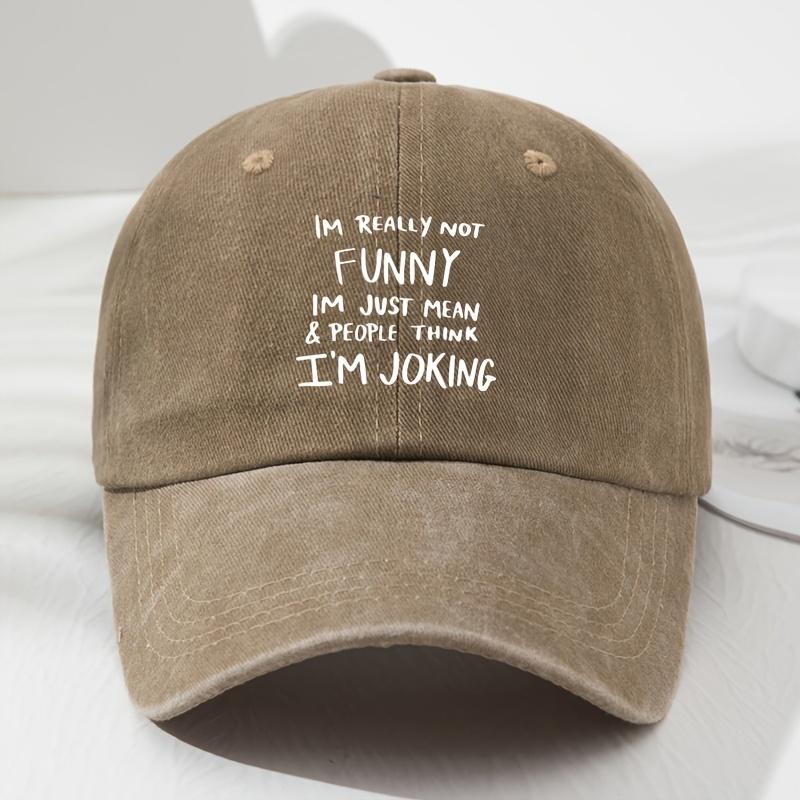 Unisex Adjustable SoftTop Baseball Cap with Im Really Not Funny Humorous Print  Lightweight Breathable