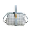 Urban simple contrasting color clip bag plaid fashion arm bag new trendy texture shoulder messenger bag
