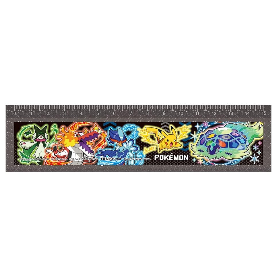Showa Note Pokemon Ruler 15cm 282044 Exciting New Semester Pokemon Showa Note