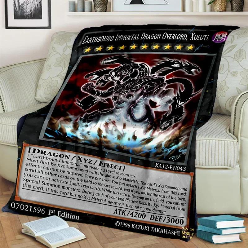 

Yu-Gi-Oh MONSTER CARD одеяло с рисунком аниме, мягкое одеяло для дома, спальни, кровати, дивана, пикника, путешествия, офиса, одеяло, детское одеяло 75x90cm