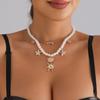 Summer Starfish Shell ins Vacation Wind Pearl Baroque Necklace Beach Casual Items