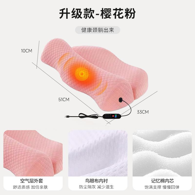Memory Foam Contour Cervical Pillow for Side Sleeper Ergonomic Orthopedic Sleeping Pillow
