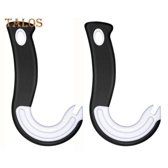 

2 шт. J-образный открывалка для бутылок с удобным захватом и кольцом для открывания банок, портативный кухонный гаджет чёрный