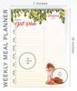 Inkdotpot Weekly Meal Planner Notepad 7"x10 , "Kitchen Menu" Magnetic Meal Planning Pad with Tear Off Grocery S-54 Sheets
