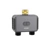 Bluetooth Smart 2 Outlet Water Timer G3/4 Inch Thread EU Standard Tuya APP Remote Irrigation Valve Rain Delay Garden Water Controller