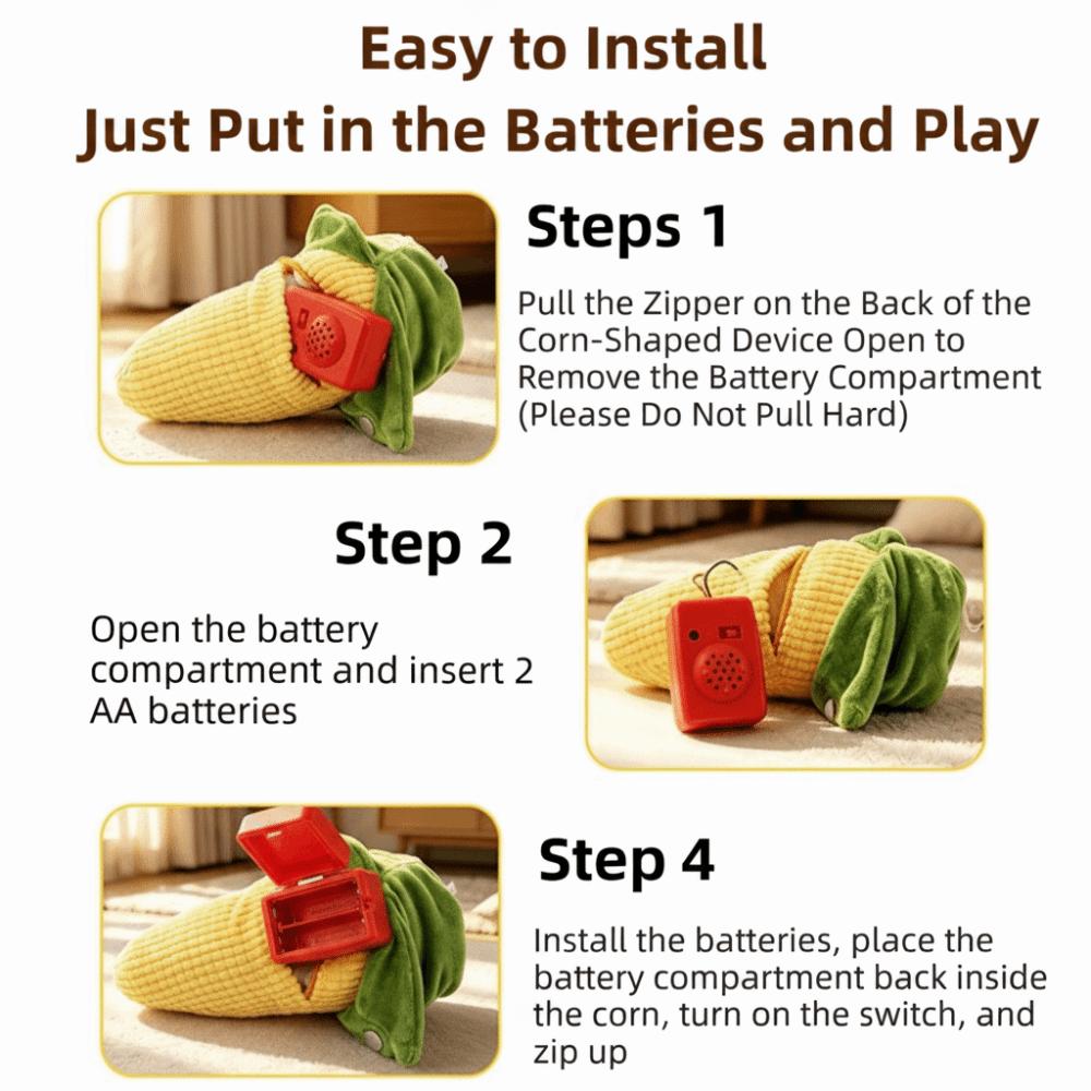 Soft Texture Inertial Beat Corn Musical Toy 6 Modes Corn Induction Metronome Early Learning