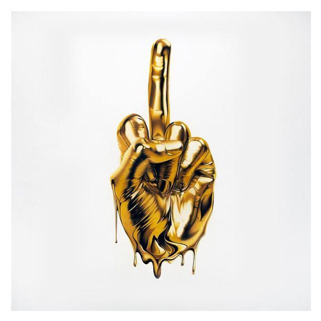 

Металлическая статуя среднего пальца, художественная картина на холсте, абстрактные фрески, постеры и принты, настенные панно, современная гостиная, домашний декор 21*30cm