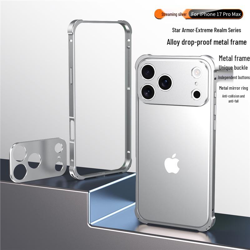 Stilvolle Apple iPhone 17 Metallrahmenhülle: Leichter, wärmeableitender Objektivring aus Aluminiumlegierung für iPhone 16 & 15