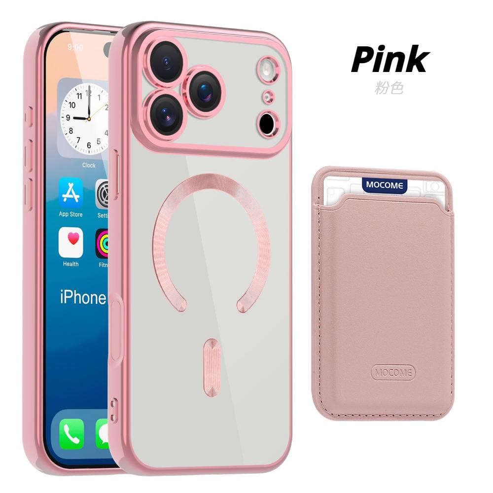 Magnetic Leather Transparent Flip Wallet Case For iPhone 17Air/16 pro Max 15 14/13/12/11 with Card Holder Bumper Bag Built-in Stand