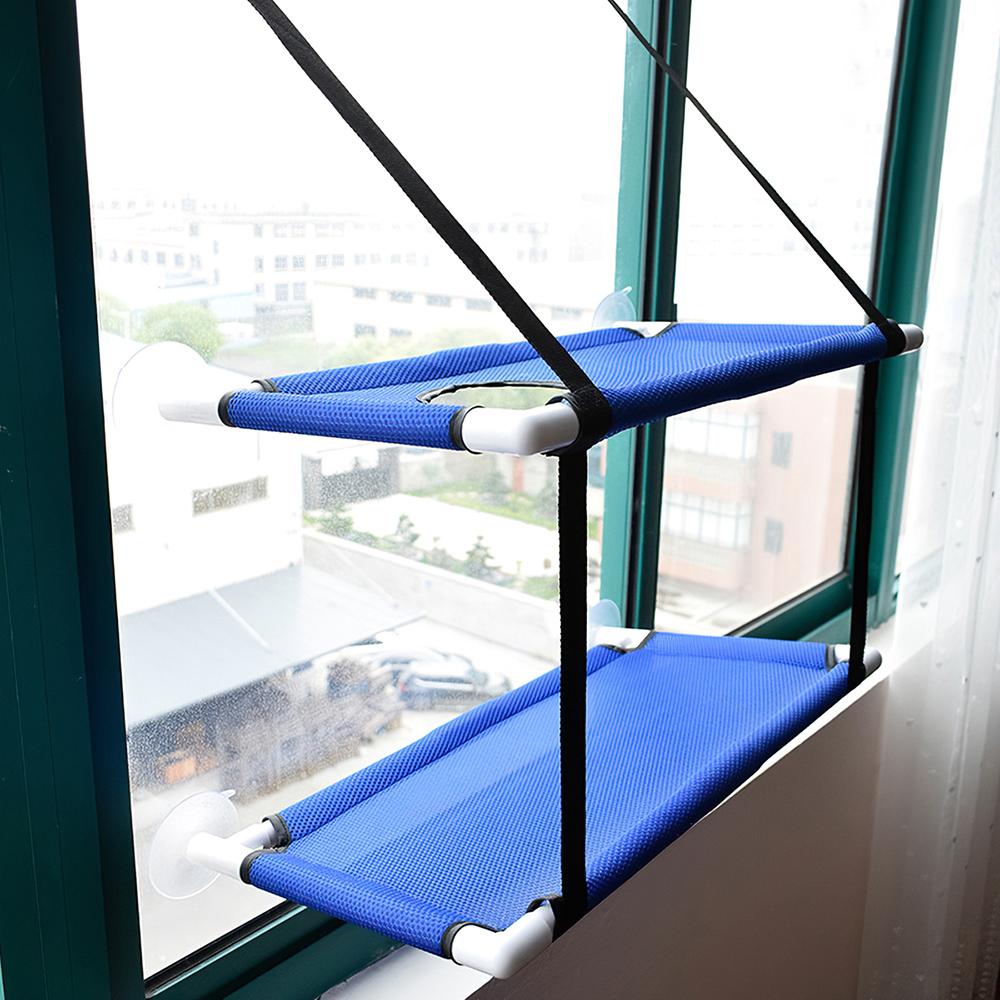 Cat Window Perch Hammock Mesh Bed Double Deck Window Suction Cups Seat   Cooling Hammock Bed