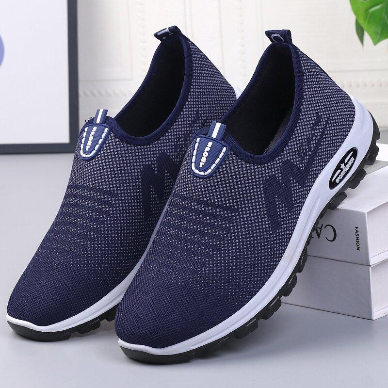 Cloth Shoes Men's Autumn New Garib Men's Sneakers Breathable One-pedal Walking Shoes Men