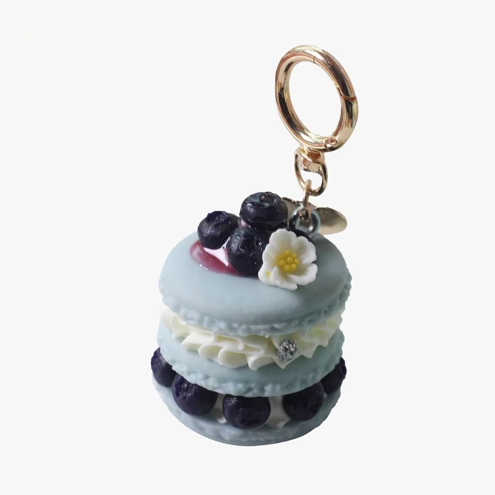 Simulation Cake Keychain Simple Funny Food Keyring Fashion Fruit Dessert Pendant Best Friend Gift