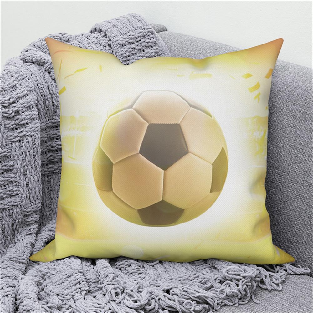 Fußball-Print Kissenbezug Heimdeko Kissenbezug Sofa Auto Überwurf