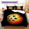 DRAGON BALL Logo Pattern Bedding,Quilt Set Quilt Cover Pillowcase Home Birthday Gift (1 * Duvet Cover + 2 * Pillowcase, Without Core)