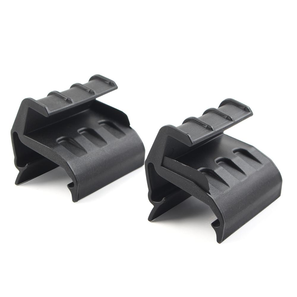 2Pcs Rear Window Soft Top Retainer Clip For Jeep Wrangler JK JKU 2007-2018 Black