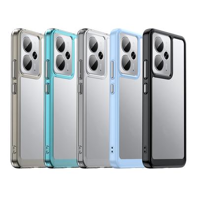 Custodia Trasparente Colorata in TPU per Realme 14 5G Realme 14T 5G Cover Protettiva Trasparente Fundas Coque Capa