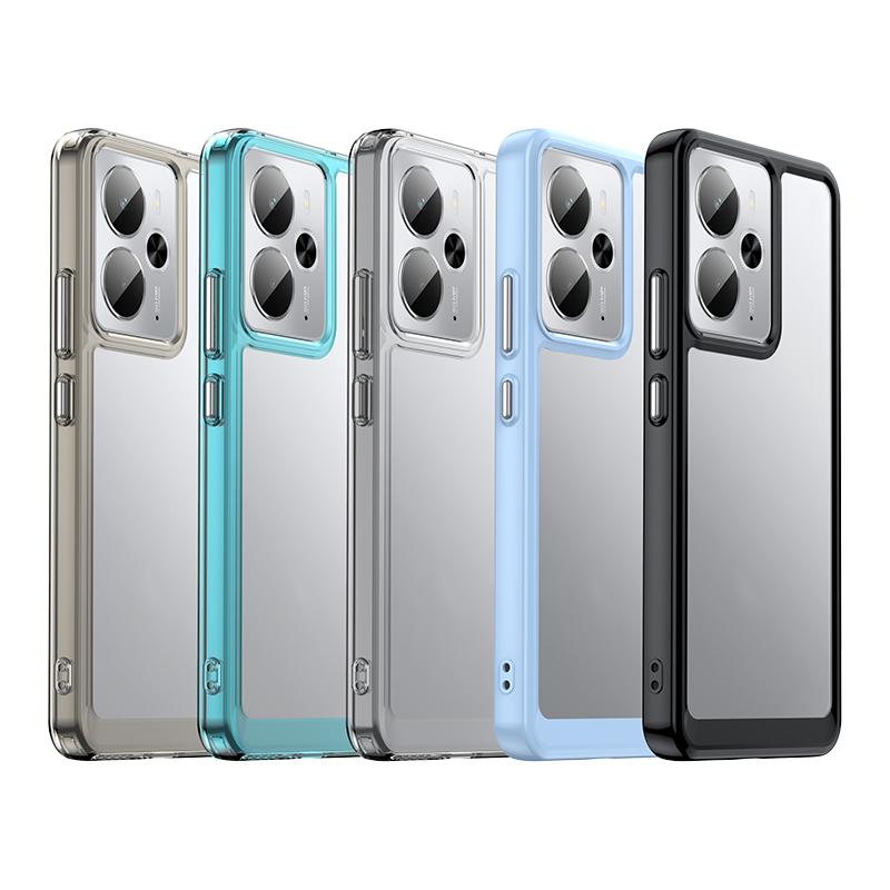 For Realme 14T 5G Case Cover OPPO Realme 14T 5G Capas Shockproof Phone Bumper Back Colour Clear Transparent Fundas Realme 14T 5G