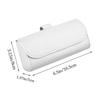 Portable Car Glasses Box PU Leather Multifunctional Car Sunglasses Case Easy Installation Compact Eyeglass Storage Case Car