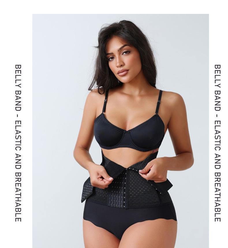 Women's Postpartum Waist Cincher: Breathable, Strong Shaping, Six Row Buckle Belt for Abdomen Support