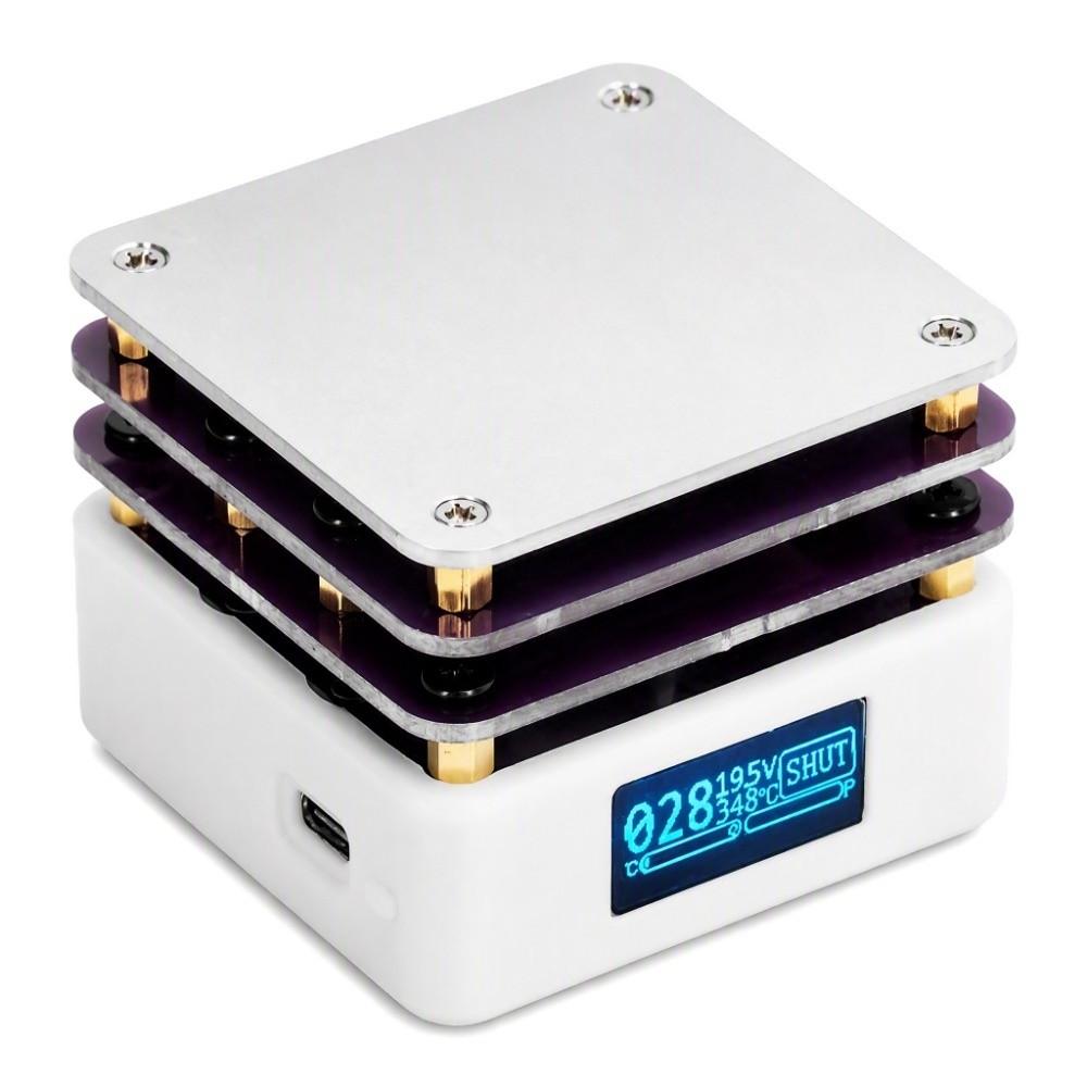 Aluminum Alloy Soldering Station Hot Plate White Smart Thermostat Soldering Plate  For Laboratory