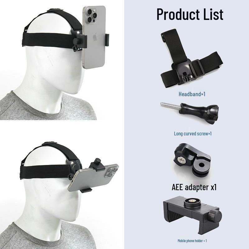 GoPro Action Camera & Mobile Accessories: Cycling Chest Strap & Headband Set