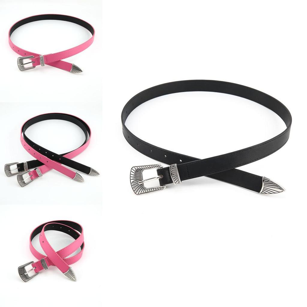 High-quality Faux Leather Women's Retro Belt Fashionable Simple Decorative Waist Belt Vintage Chic Belt