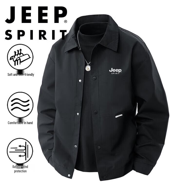 JEEP SPIRIT Men's Casual Collared Jacket