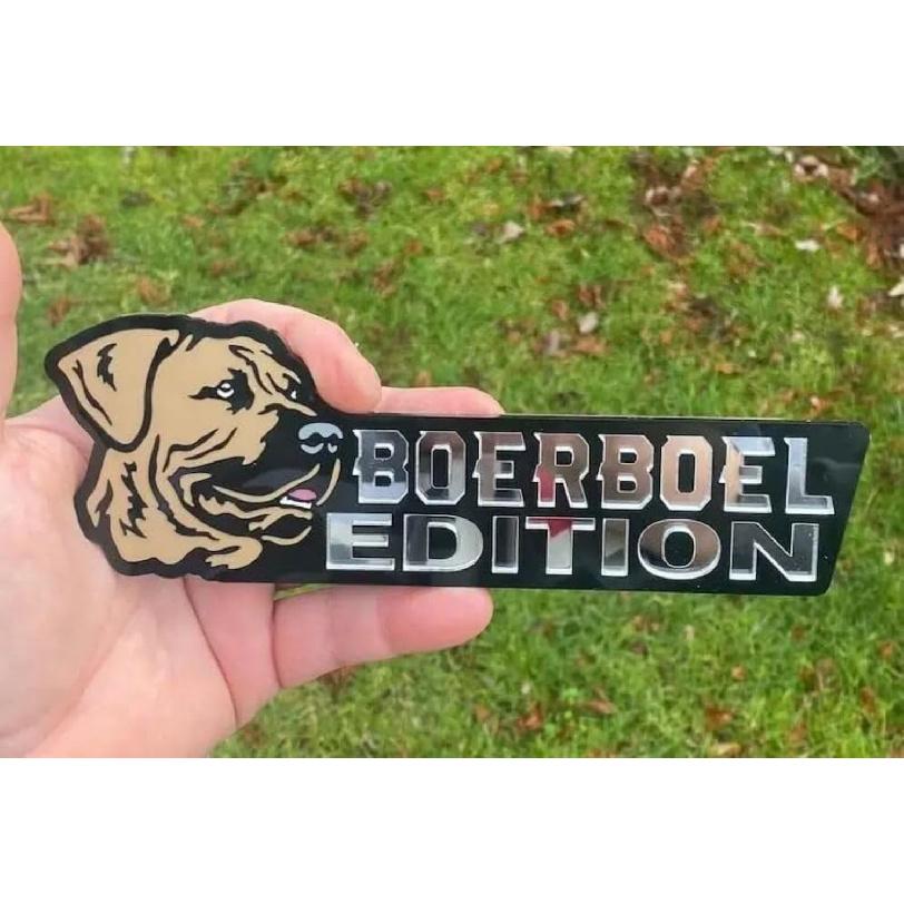 

Dog Car Badge Laser Cutting Car Vehicle Emblem,3D Automotive Decals Car Stickers Dog Lover Gifts,Funny Waterproof Dog Edition Car Badge for Truck Rv BOER