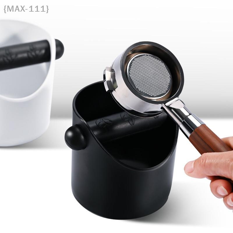 Anti-Slip Coffee Knock Box Espresso Grounds Waste Bin With Removable Knock Bar Anti-Slip Coffee Grounds Dump Bin