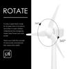 Solar Windmill Toy Desktop Turbine Model Wind Turbine for Boys and Girls Solar Powered Windmills Abs Plastics White Educational Set