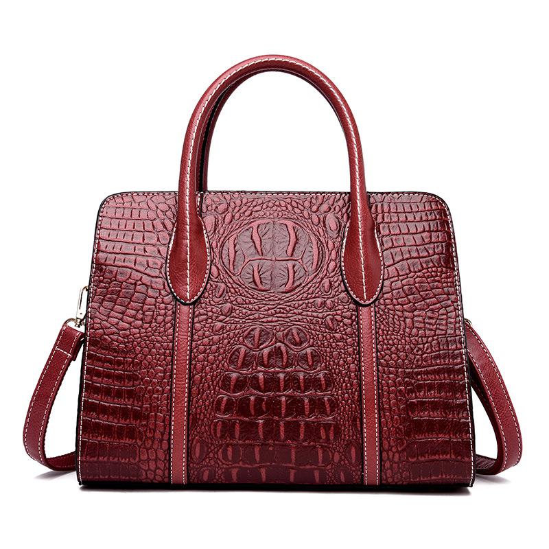 Johnature Fashion Women Big Bag Versatile Commuter Elegant Leather Handbag Leisure Large Capacity Shoulder & Crossbody Bags