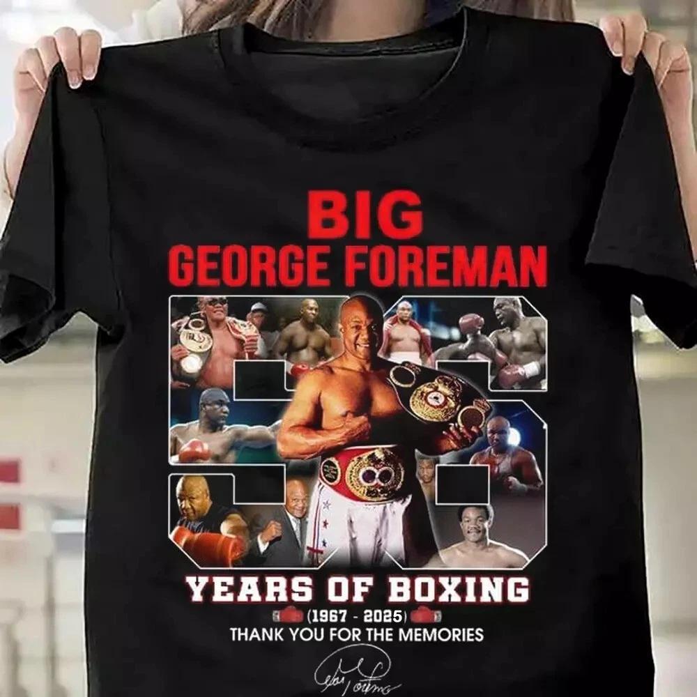 НОВАЯ футболка Big George Foreman Годы бокса 1967 2025 3XL