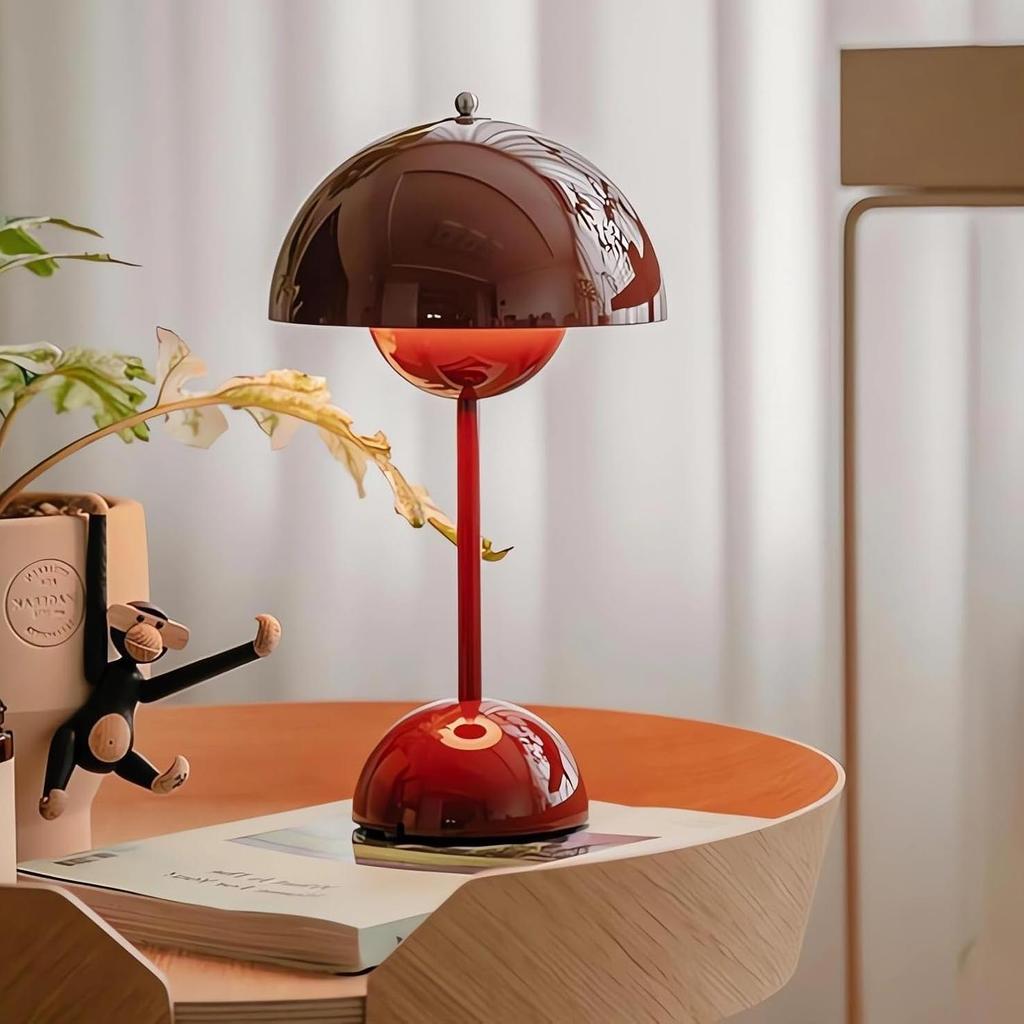 1Pc Rechargeable Flower Bud Table Lamp, Ambient Lamp, Bedroom Modern Simple and Atmospheric Table Lamp, Decorative Lamp