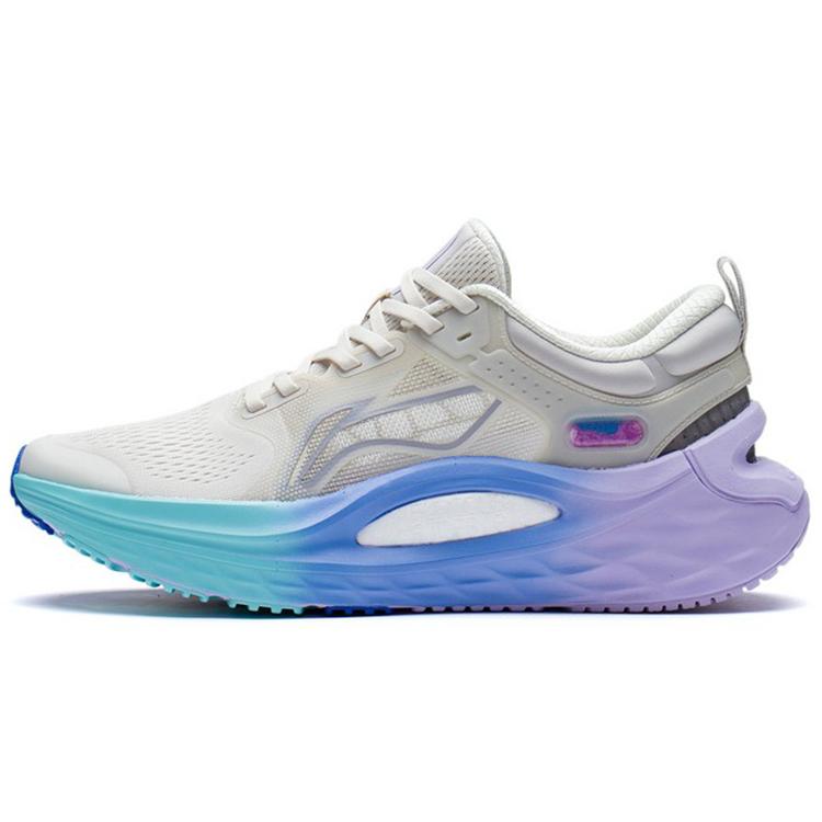 

New LiNing Furious Rider 6.0 Cushioning Anti Slip And Wear Resistant Low Top Running Shoes Gray Blue Purple ARZS001-10 41.5