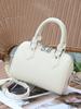 Genuine Leather Women's Boston Bowling Bag - High-Grade Feel, Large Capacity Handbag