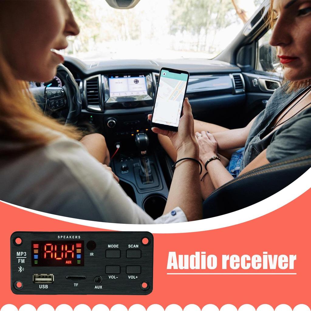 Car Audio - Remote Decoding Module - Wireless Operation, Lossless Sound Quality, Dual 25W