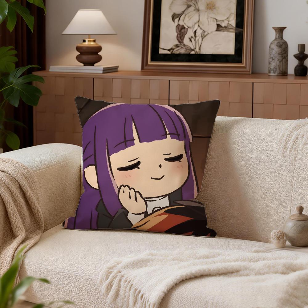 Frieren Beyond Journeys End Cushion Cover Cushion Cover Set 4Pcs 50x50 45x45 40x40 Pillowcase Decorative Sofa Home Decor