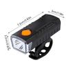 1Pc Bike Light Set Front Light With Taillight USB LED Rechargeable Waterproof Bike Headlight Bicycle Light Bicycle Accessories