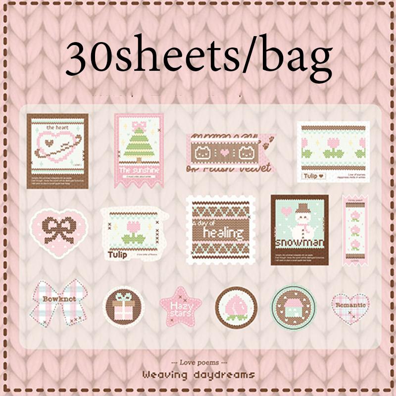 

Mr.Paper 30sheets Vintage Style Cardstock Stickers For Scrapbooking Planner Journal Photo Frame Decoration DIY Craft Supplies